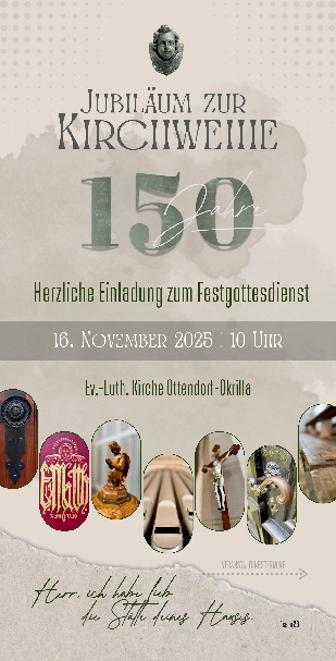 Plakat zur 150 jährigen Kirchweihe