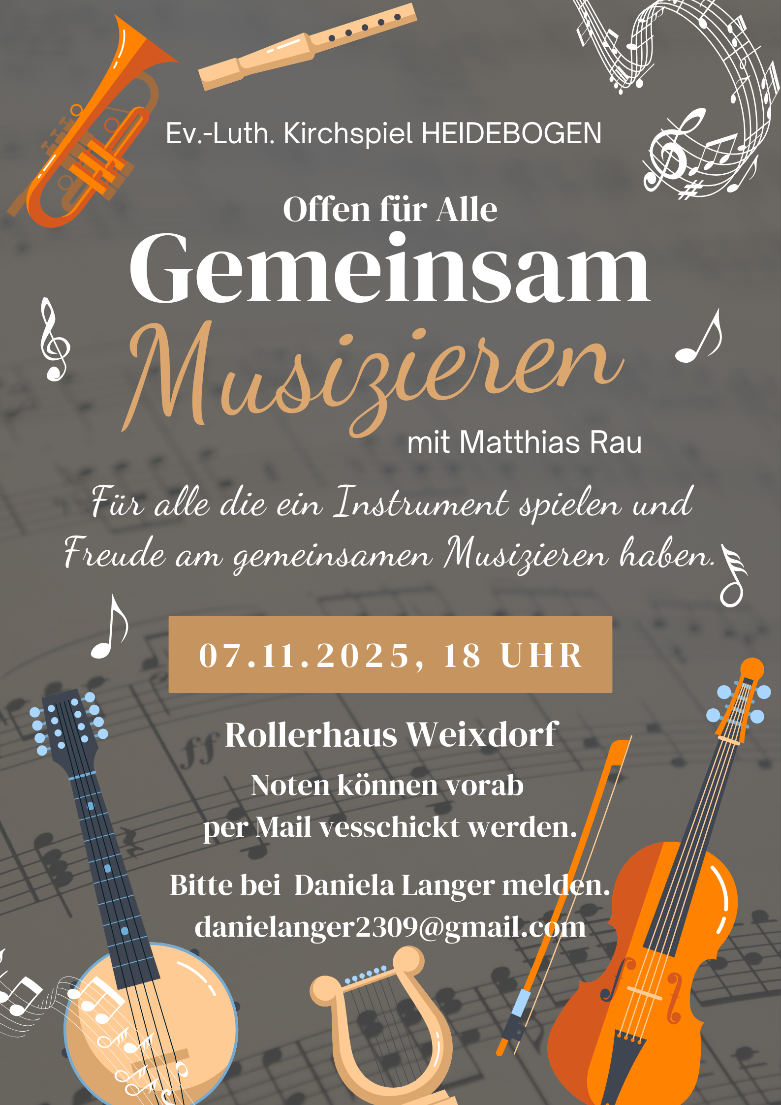 Plakat Gemeinsam Musizieren